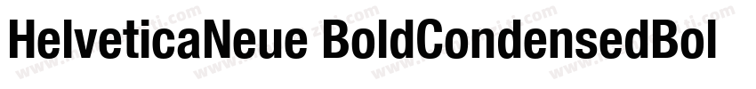 HelveticaNeue BoldCondensedBold字体转换